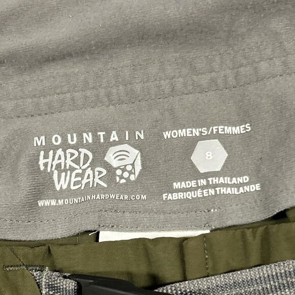 Mountain Hardwear Shorts Womens 8 Green Ramesa Nylon Hiking outdoor Pockets - Picture 3 of 6
